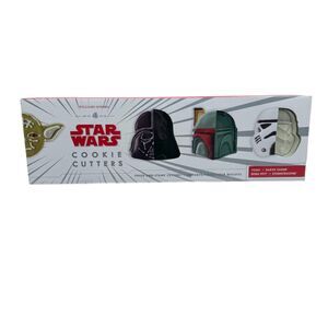 Williams-Sonoma STAR WARS Cookie Cutters SET OF 4-Yoda Boba Darth Vader Trooper